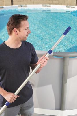 Bestway Aluminium Telescoopstok Zwembad 360 cm Tuin 58279