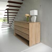 Ethnicraft Ladekast 'Nordic' Geolied Eikenhout, 130cm - thumbnail