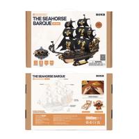 Zeilschip Robotime 3D Houten Puzzel The Seahorse Barque - thumbnail