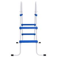 VidaXL Zwembadladder 84 cm blauw en wit - thumbnail