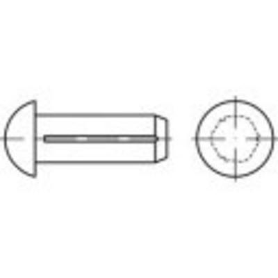 TOOLCRAFT TO-5451798 Halfronde kerfnagel 2 mm Messing 200 stuk(s)