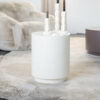 By-Boo Ronde Bijzettafel 'Mesita' 37cm metaal, kleur Beige - thumbnail