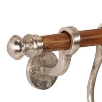 VidaXL Wandkapstok 75x15 cm aluminium - thumbnail