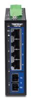 TRENDnet TI-G51SC 5-poorts Gigabit Switch Industriële DIN-rail met MM SC-poort - thumbnail