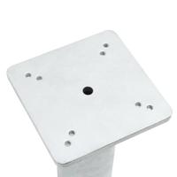 Parasolvoet voor in de grond 16x16x39,5 cm staal zilverkleurig - thumbnail