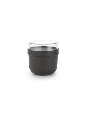 Brabantia Make & Take ontbijtkom 0,5 liter, kunststof dark grey