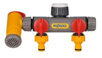 Hozelock flowmax 2-weg kraanaansluiting - thumbnail