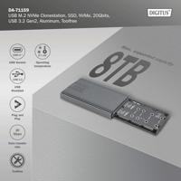 Digitus DA-71559 behuizing voor opslagstations SDD-behuizing Groen M.2 - thumbnail