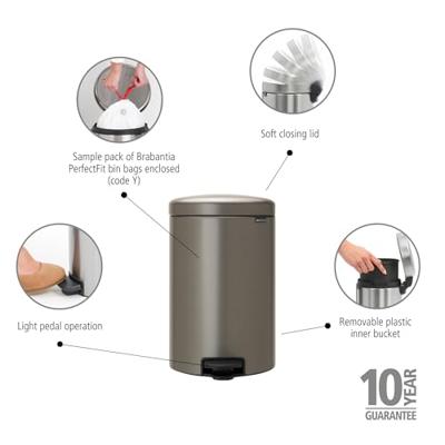 Brabantia pedaalemmer newicon 20 l