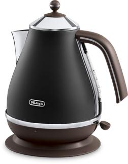 Bollitore - DELONGHI - KBOV2001.BK - 2000 W - 1,7 L - Nero opaco / Cioccolato