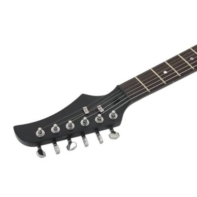 Gitaar voor beginners elektrisch met tas 4/4 39" zwart Gitaar voor beginners elektrisch met tas 4/4 39" zwart