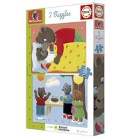 Puzzel - EDUCA - Kleine Bruine Beer: Set van 2 puzzels van 20 stukjes voor kinderen vanaf 4 jaar - thumbnail
