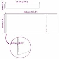 Tuin Grasperkafwerking 4 pcs Roestig 450 x 20 cm Cortenstaal - thumbnail