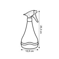 Bloempot Aquarius sprayer 0,7ltr antraciet elho - Elho - thumbnail