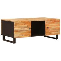 Salontafel Bruin 108 x 58 x 14 cm Massief Mango Hout - thumbnail