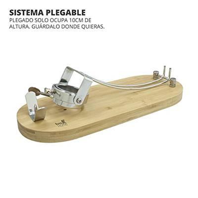 Opvouwbare Hamstandaard Bamboe (48 x 18,5 cm)