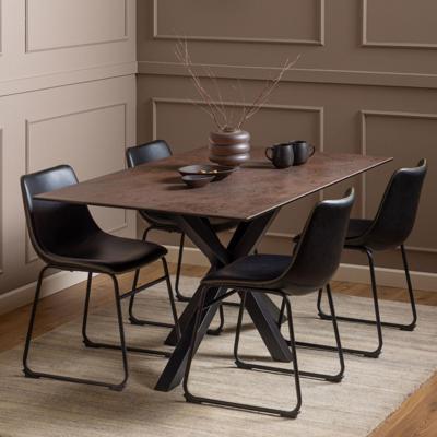 Bendt Eettafel 'Line' Keramiek, 160 x 90cm, kleur Bruin Bendt Eettafel 'Line' Keramiek, 160 x 90cm, kleur Bruin