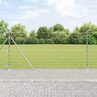 Weidehekwerk Zilver 50 x 1.2 m Gegalvaniseerd staal - thumbnail