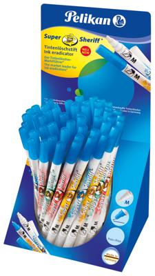 Pelikan inktuitwisser Super Sheriff, schuine punt voor breed en fijn wissen