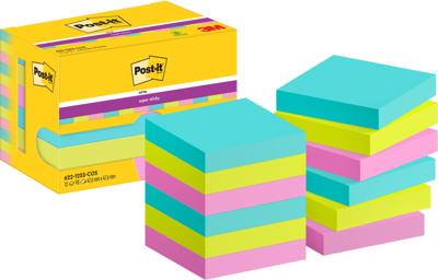 Memoblok post-it 622 super sticky 47.6x47.6mm cos | 24 stuks