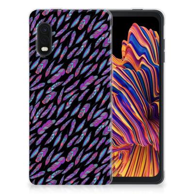 Samsung Xcover Pro | TPU bumper | Feathers Color Samsung Xcover Pro | TPU bumper | Feathers Color