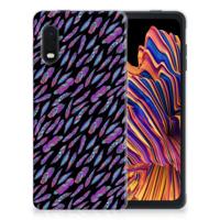 Samsung Xcover Pro | TPU bumper | Feathers Color - thumbnail