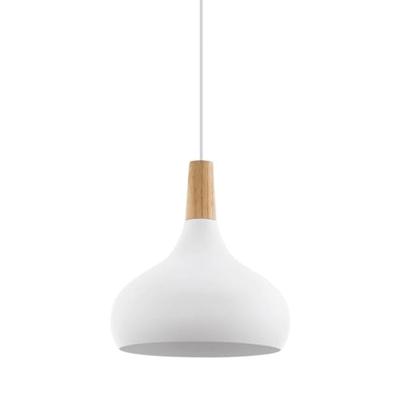 Eglo Moderne hanglampSabinar 28cm wit met houtbruin - 901178