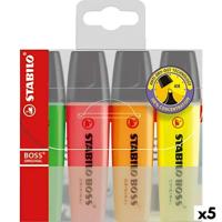 Fluorescerende Markeerstift Set Stabilo Boss Multicolour (5 Stuks) - thumbnail