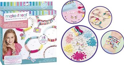 Maak het echt - Heishi sieraden zomerdagen - Vervaardiging van sieraden voor kinderen - 8 jaar oud - Lansay