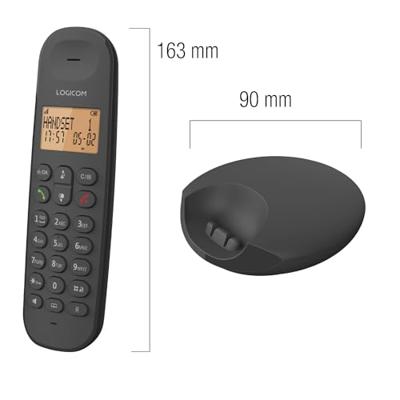 Draadloze vaste telefoon - LOGICOM - DECT ILOA 350 TRIO - Zwart - Zonder antwoordapparaat