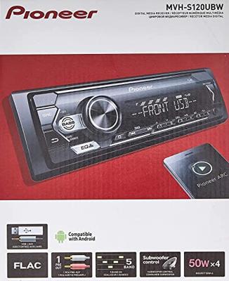 Pioneer MVH-S120UBW - Autoradio enkeldin Zwart/Wit Pioneer MVH-S120UBW - Autoradio enkeldin Zwart/Wit