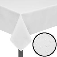 VidaXL Tafelkleden wit 5 stuks 250 x 130 cm - thumbnail