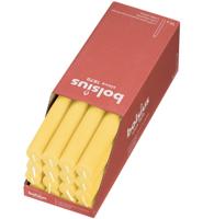 Bolsius dinerkaars rustiek shine 27cm sunny yellow - thumbnail