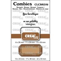 Crealies • combies stempelset kerst 02: 2 teksten + 1 tag/label - thumbnail