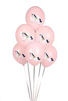 Ballonnen Paard Roze (6st) - thumbnail