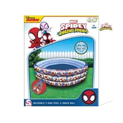 Disney Spidey and Friends 3 Rings Zwembad + Strandbal Donkerblauw/Rood Disney Spidey and Friends 3 Rings Zwembad + Strandbal Donkerblauw/Rood