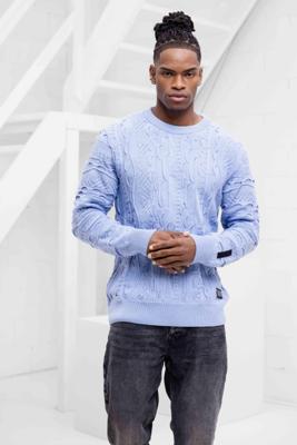 Carlo Colucci C9016 15 Sweater Heren Lichtblauw - Maat L - Kleur: Lichtblauw | Soccerfanshop