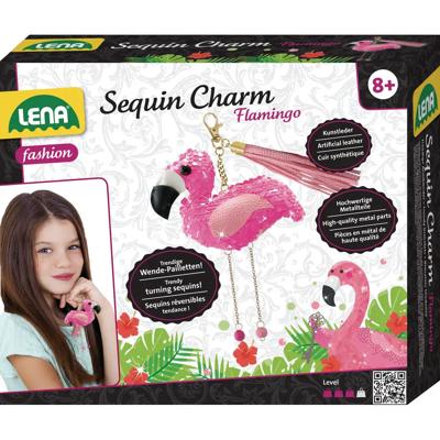 Oku Lena - maak je flamingo sleutelhanger Oku Lena - maak je flamingo sleutelhanger