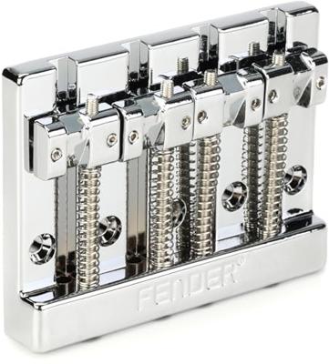 Fender Himass 4-string Bass Bridge Assembly with Zinc Saddles Fender Himass 4-string Bass Bridge Assembly with Zinc Saddles