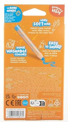 Carioca kleurpotlood Baby 3-in-1, geassorteerde kleuren, 6 stuks in een kartonnen etui