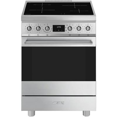SMEG C6IMXM2 Classici Esthetisch Fornuis met Inductie Kookplaat - 60 x 60 cm - Zilvergrijs SMEG C6IMXM2 Classici Esthetisch Fornuis met Inductie Kookplaat - 60 x 60 cm - Zilvergrijs