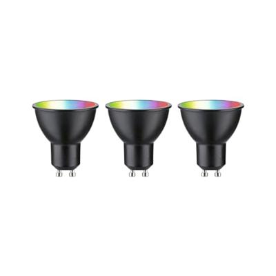 29153 Paulmann Home LED-lamp GU10 Energielabel: F (A - G) 4.8 W RGBW Zwart (mat) 29153 Paulmann Home LED-lamp GU10 Energielabel: F (A - G) 4.8 W RGBW Zwart (mat)