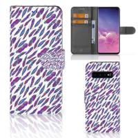 Samsung Galaxy S10 | Telefoon Hoesje | Feathers Color - thumbnail