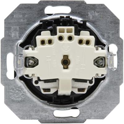 KOPP - Wandcontactdoos - Athenis HK07 - Inbouw - 1-voudig Enkel Stopcontact - Randaarde - Shutter - Kinderbeveiliging - Mat Zwart