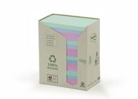 Memoblok Post-it 655-RPT 76x127mm recycled rainbow pastel 16 stuks - thumbnail