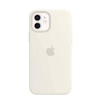 Case with MagSafe - Achterzijde behuizing voor mobiele telefoon - silicone - wit - voor iPhone 12, 12 Pro - thumbnail