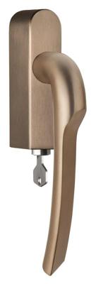 Formani Rivio by Gensler GL102-DKLOCK-O draaikiepgarnituur afsluitbaar linksdraaiend - PVD licht brons