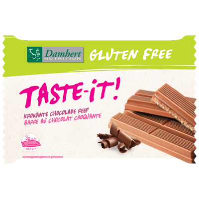 Damhert Taste-it Krokante Chocoladereep Damhert Taste-it Krokante Chocoladereep