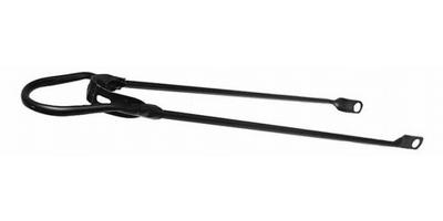 Spatbordstang 28x1 1/2 met bumper, zwart