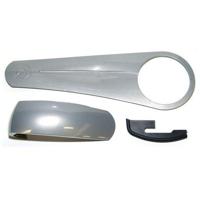 Gazelle Set kettingkastkap mildly geometric zilver 2-delig - thumbnail